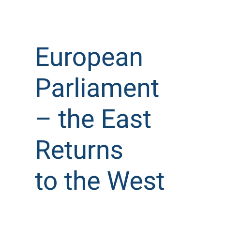 logo of the Conference European Parliament - the East Returns to the West project