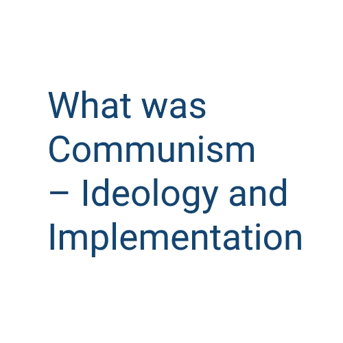 logo of International Conference ‘What was Communism - Ideology and Implementation’ project