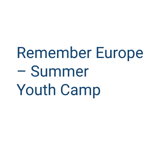 logo of the “Remember Europe” Summer Youth Camp and Workshop in Hungary project