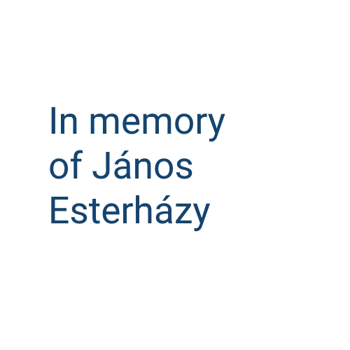 logo of the János Esterházy in the context of the Central European dialogue project