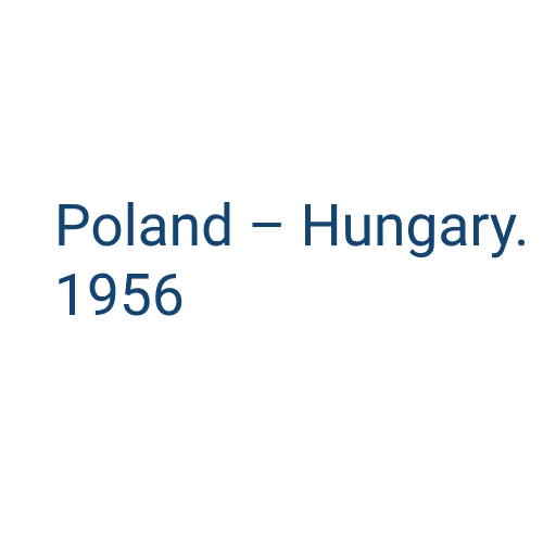 logo of ‘Poland-Hungary 1956. Context and memory’ debate project