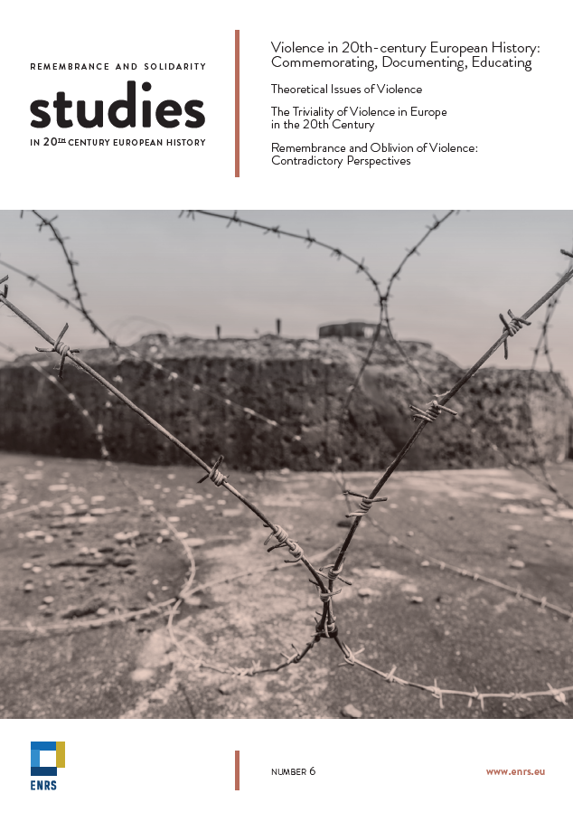 Photo of the publication Remembrance and Solidarity Studies in 20th Century European History. Issue no. 6. Violence in 20th-century European History