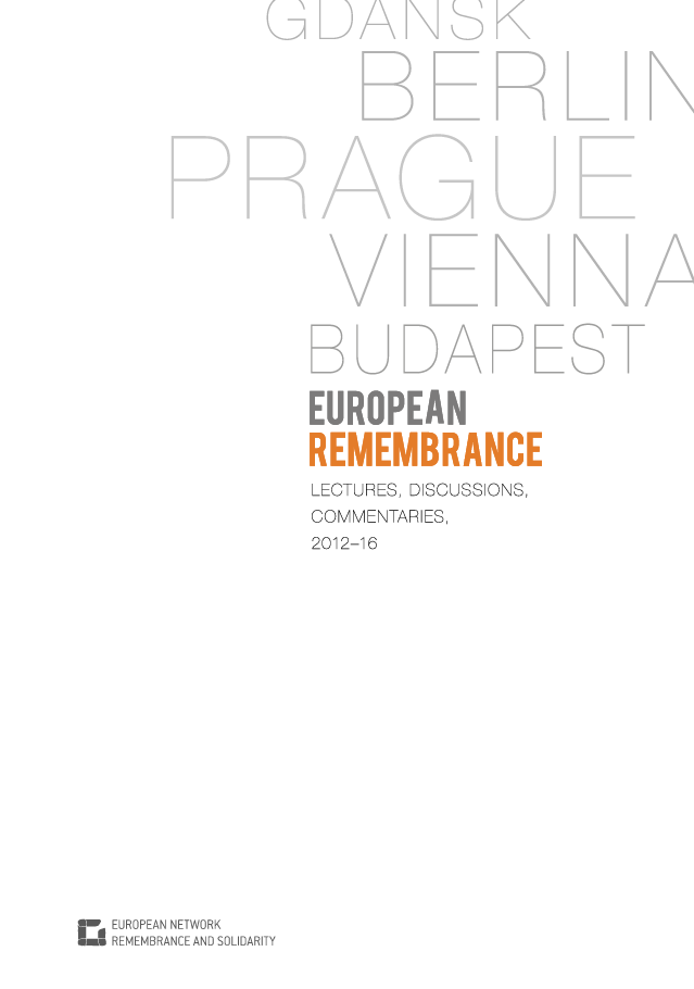 Photo of the publication European Remembrance Symposium, 2012-16