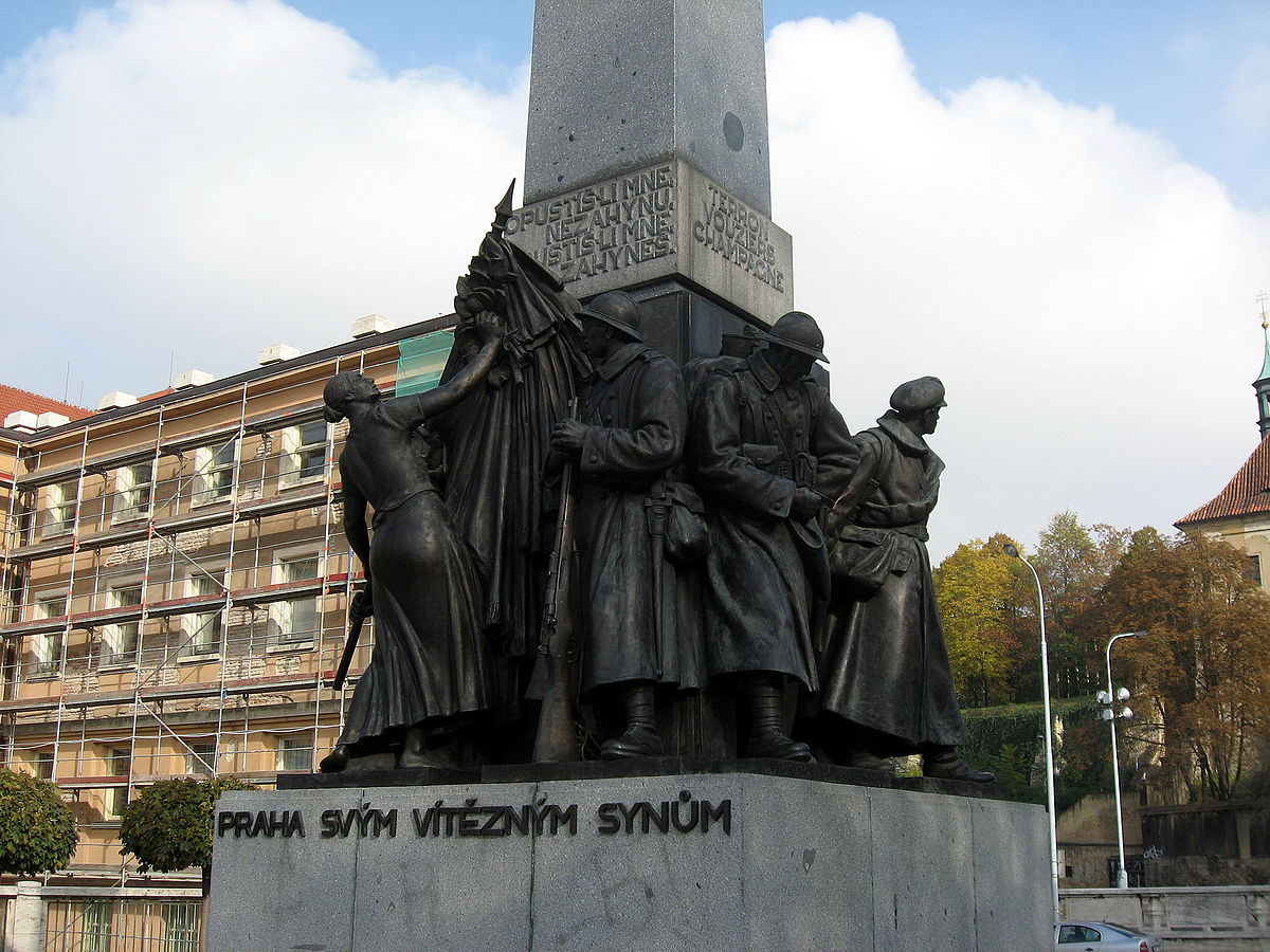 Prague to Its Victorious Sons, a monument to the Czechoslovak Legions at Palacký Square. Photo: Dezidor  / Wikipedia / CC BY 3.0