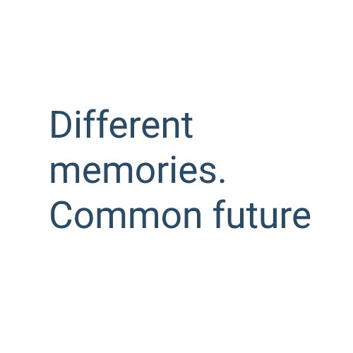 logo of the Different memories. Common future project