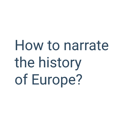 logo of the How to narrate the history of Europe? project