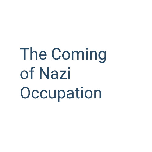 logo of the The Coming of Nazi Occupation: Patterns of continuity and changes in Jewish and Polish life, 1939-1941 project