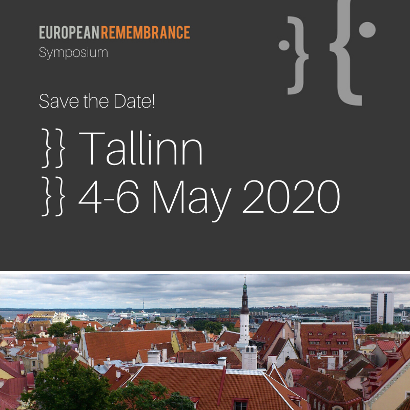 9th European Remembrance Symposium goes to Tallinn, 4-6 May 2020