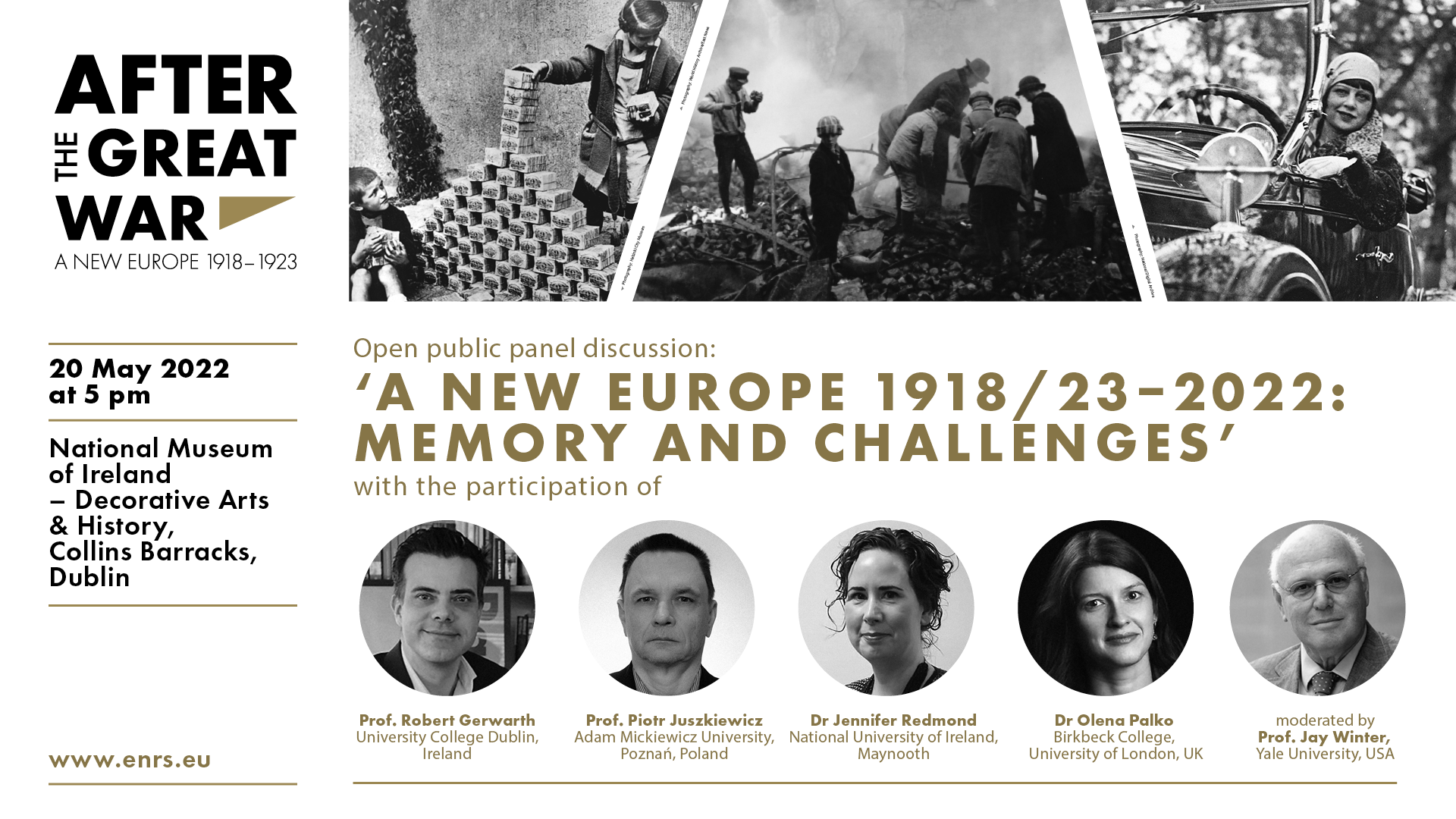 Open public panel discussion in Dublin on New Europe 1918/1923-2022