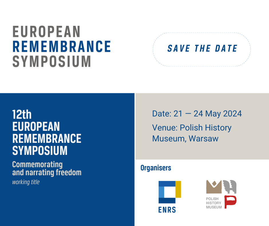 Save the Date: 12th European Remembrance Symposium