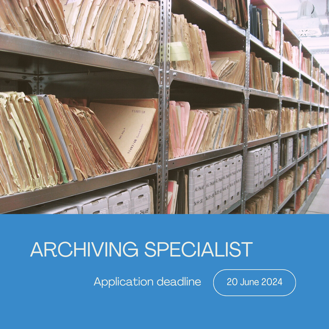 Job offer: Archiving Specialist