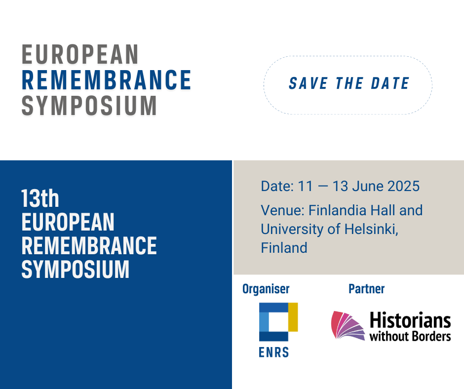 Save the Date: 13th European Remembrance Symposium