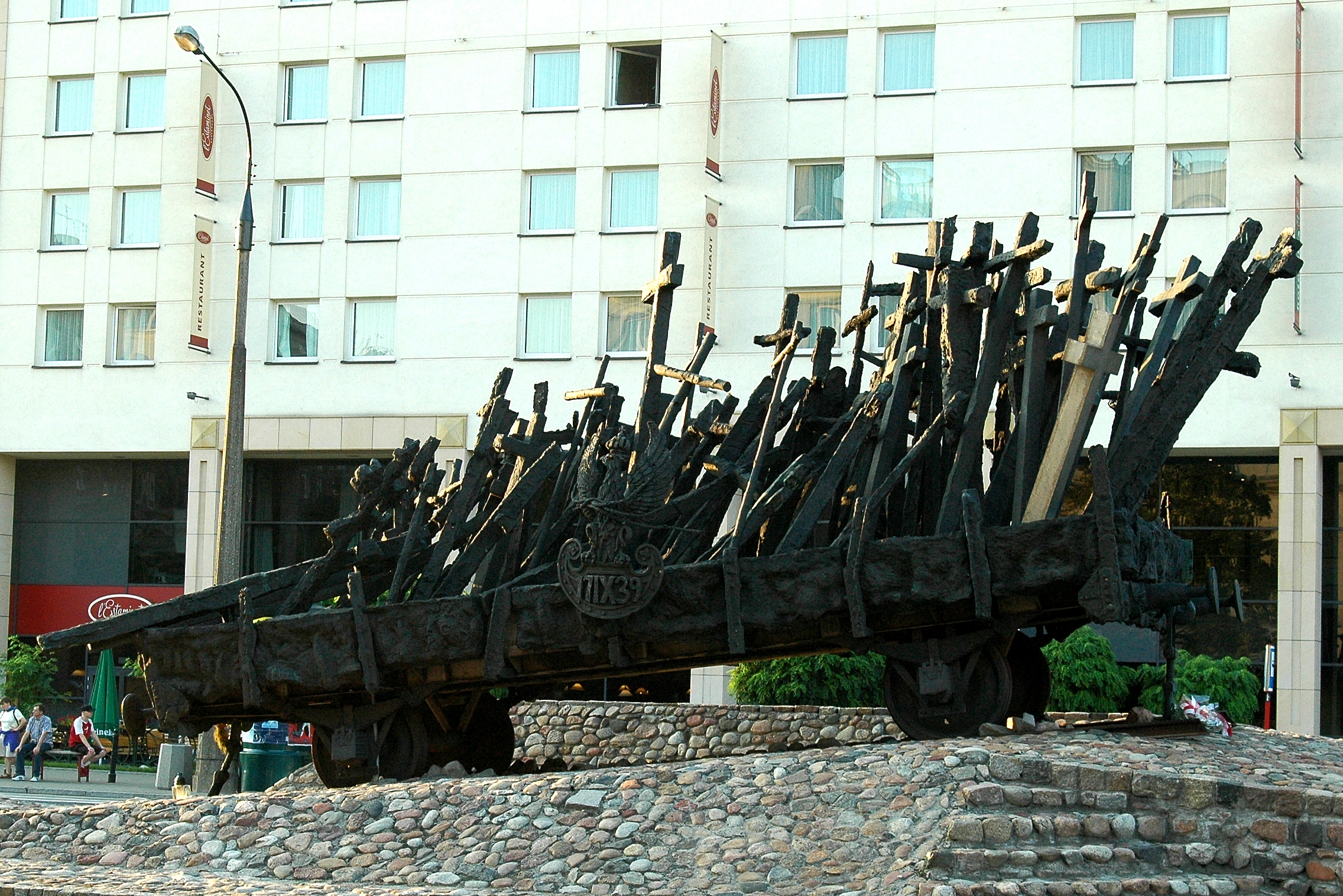 Warsaw monument to Those Who Fell or Were Murdered in the East (Poległym i Pomordowanym na Wschodzie), commemorating the victims of the Soviet occupation of Poland.