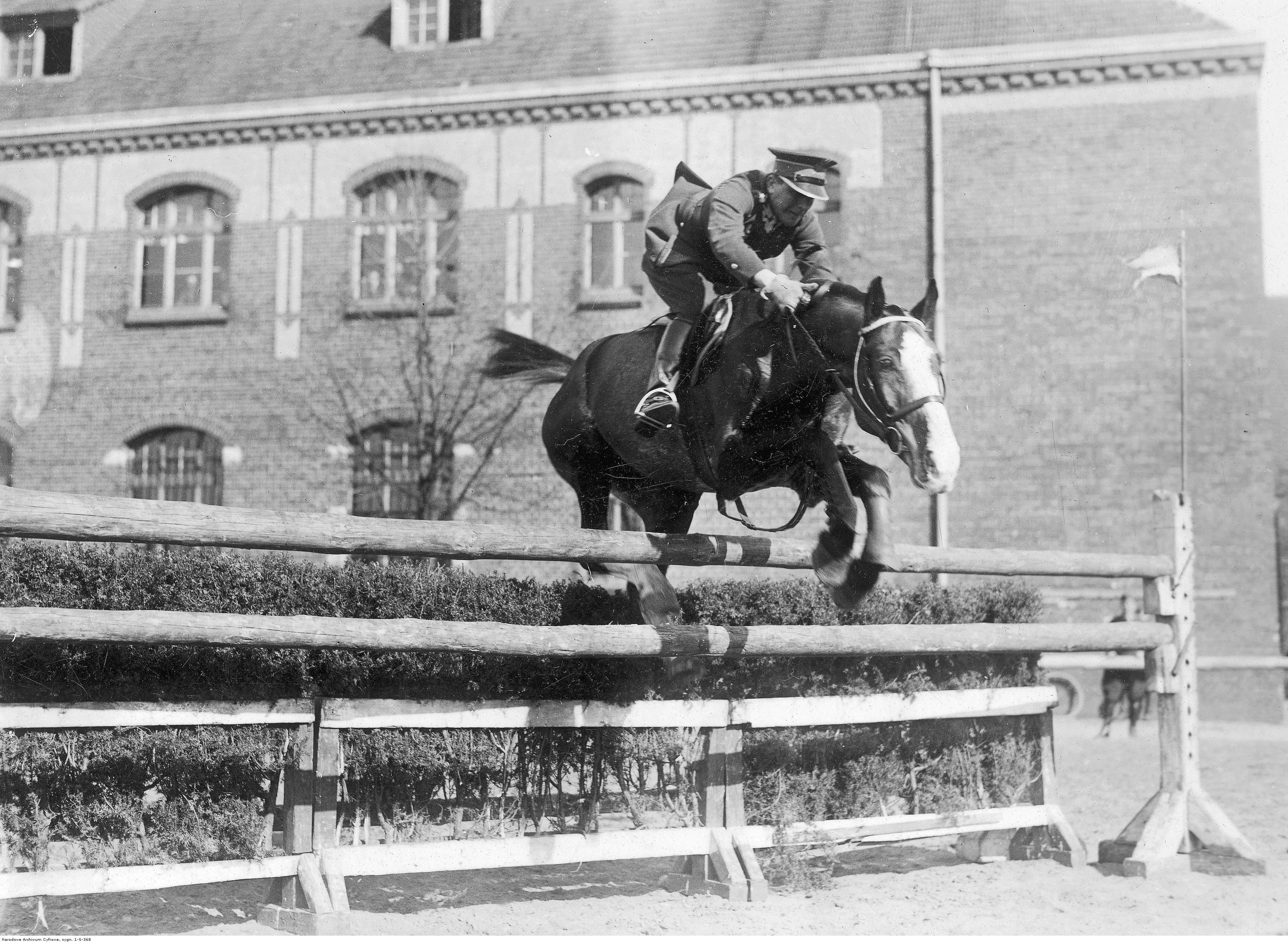 Equestrian Adam Królikiewicz, Grudziądz, 1928. Source: National Digital Archives Poland