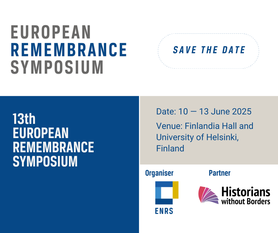 Save the Date: 13th European Remembrance Symposium