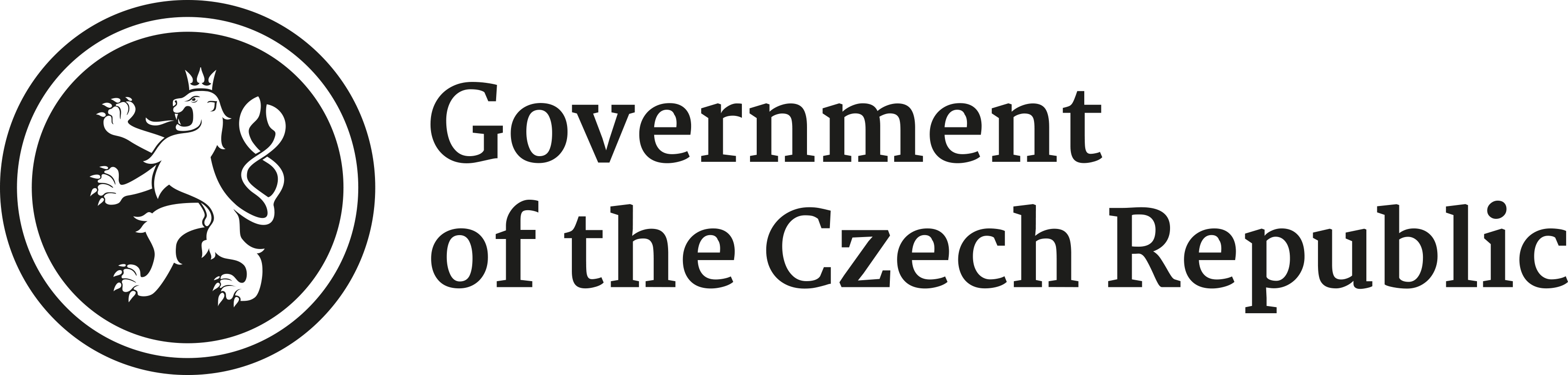 logo of Government of the Czech Republic BW