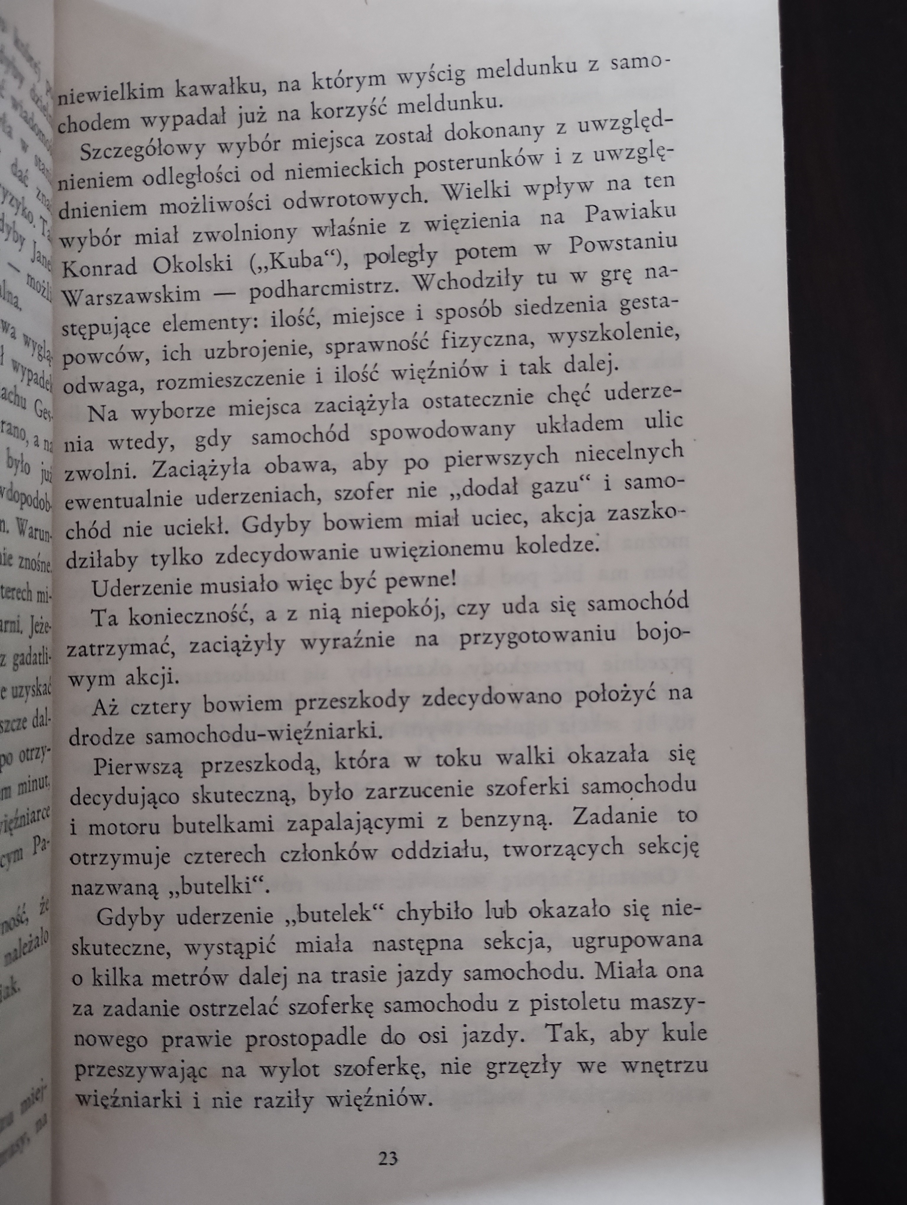 The extract from Akcja pod Arsenałem