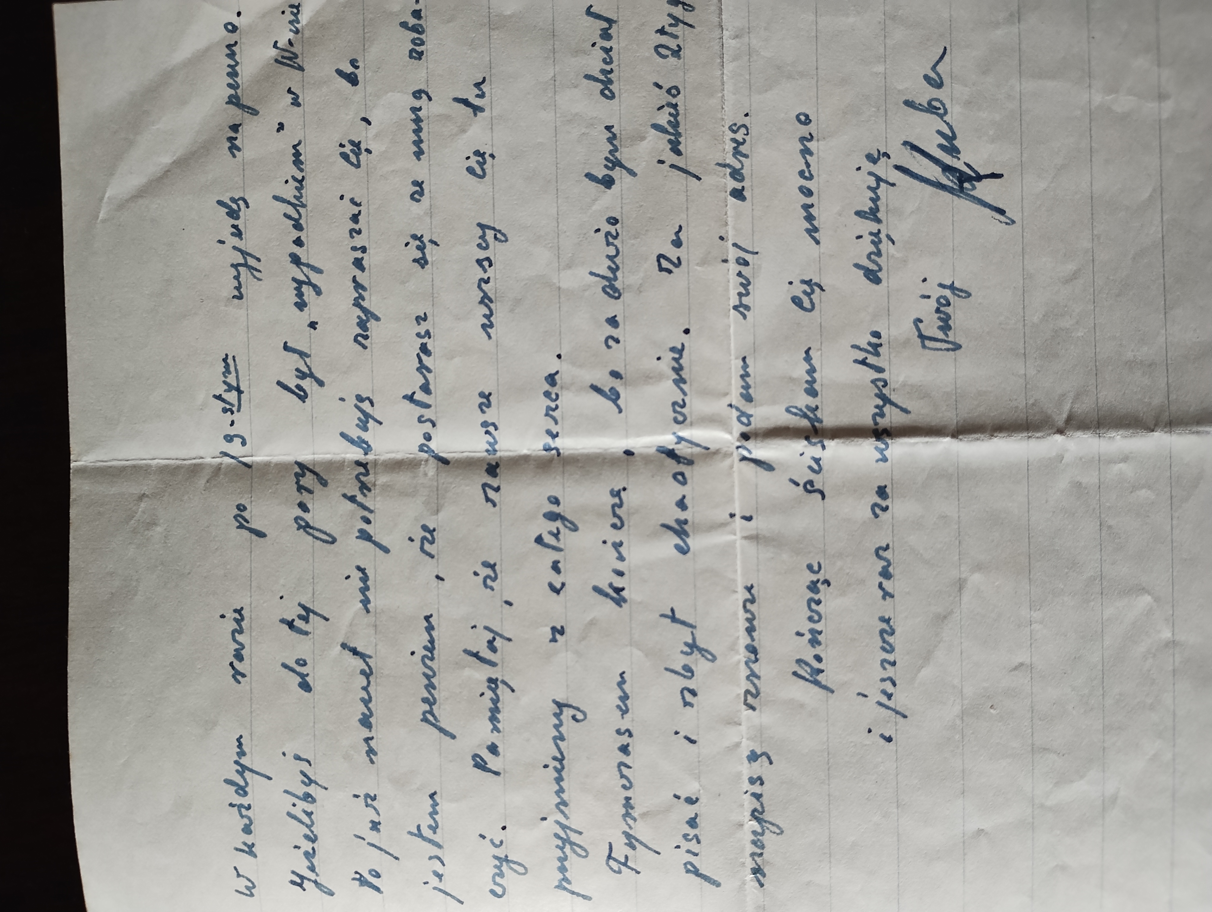 The letter - page 2
