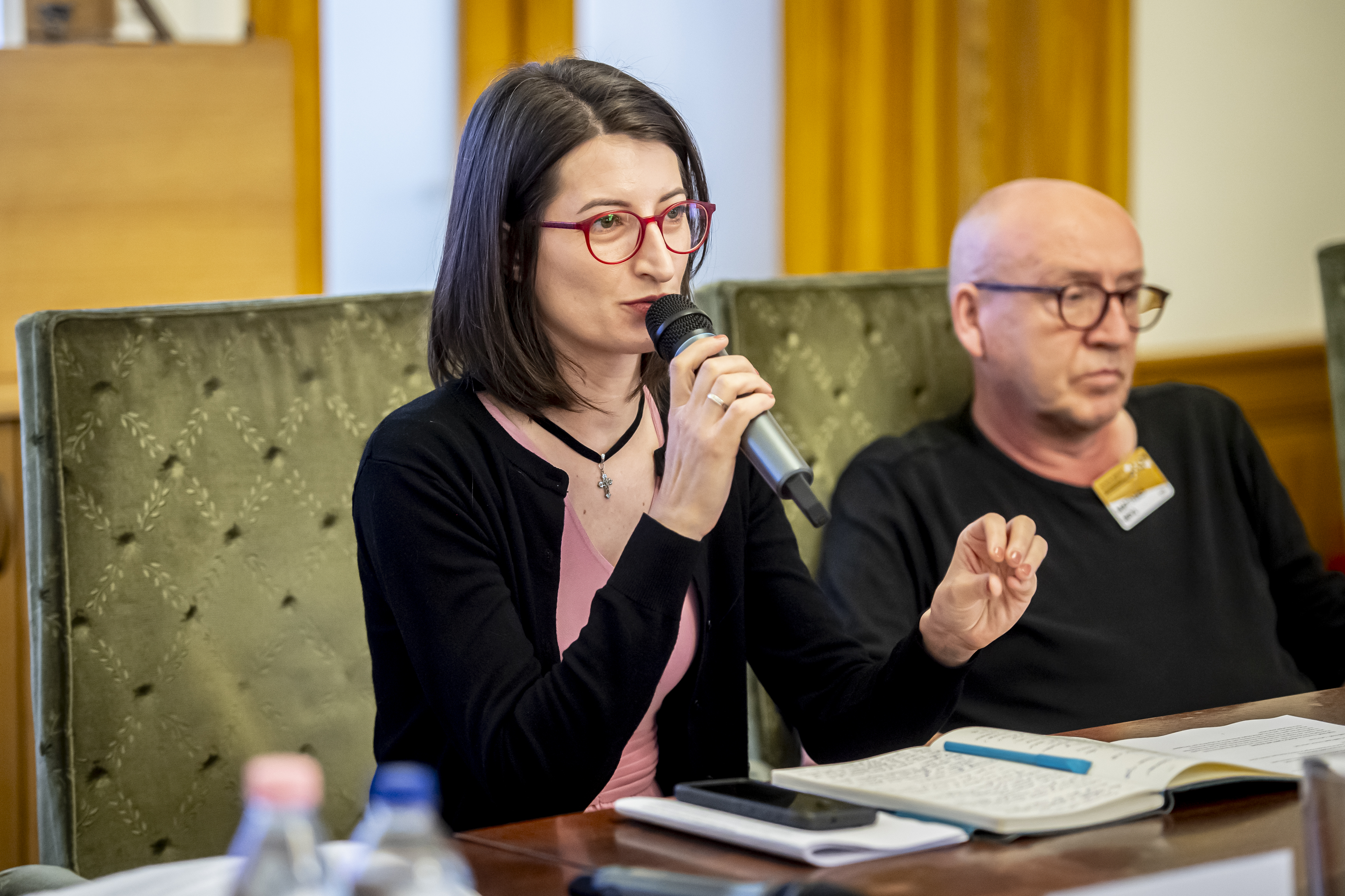 Maria Axinte during the WWII – 80 Years After: Challenges for Historical Education and Commemoration conference in Budapest, Hungary, 2025.