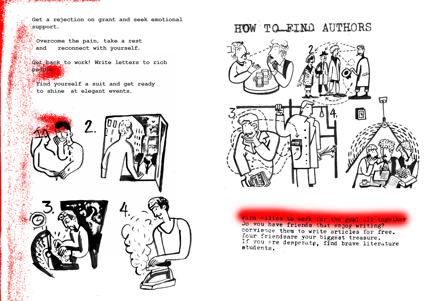 Interior page from zine