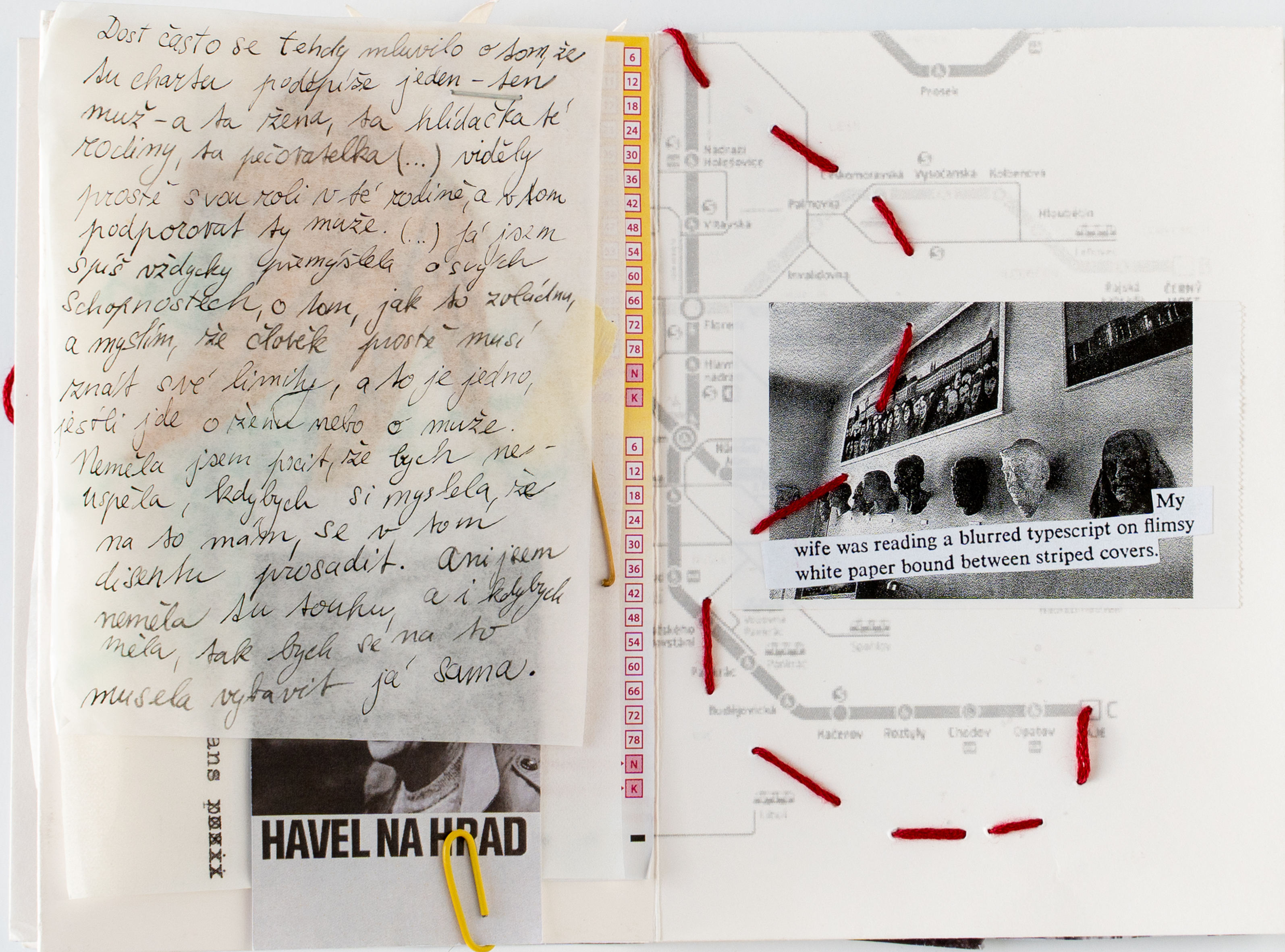 Interior page from zine