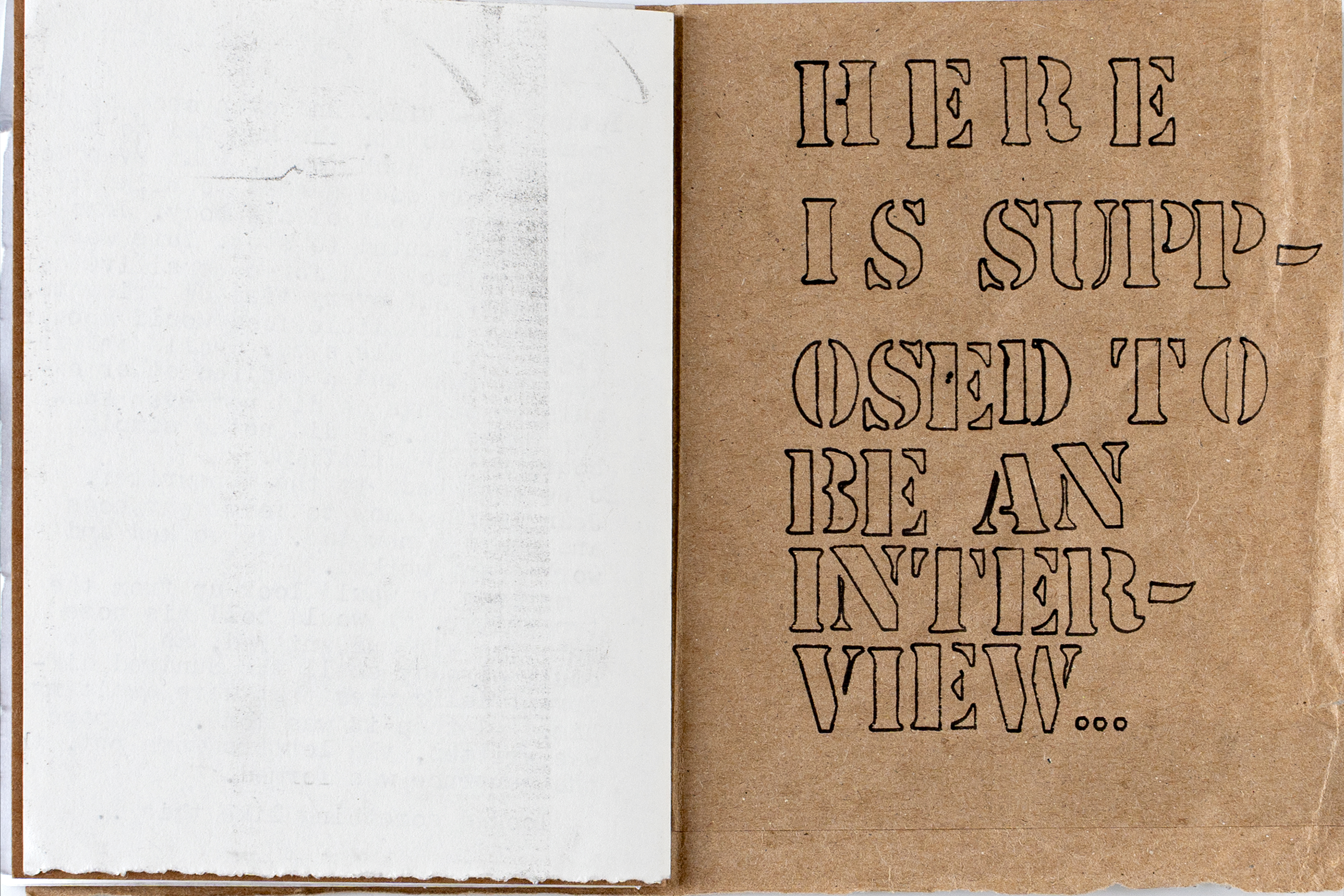 Interior page from zine