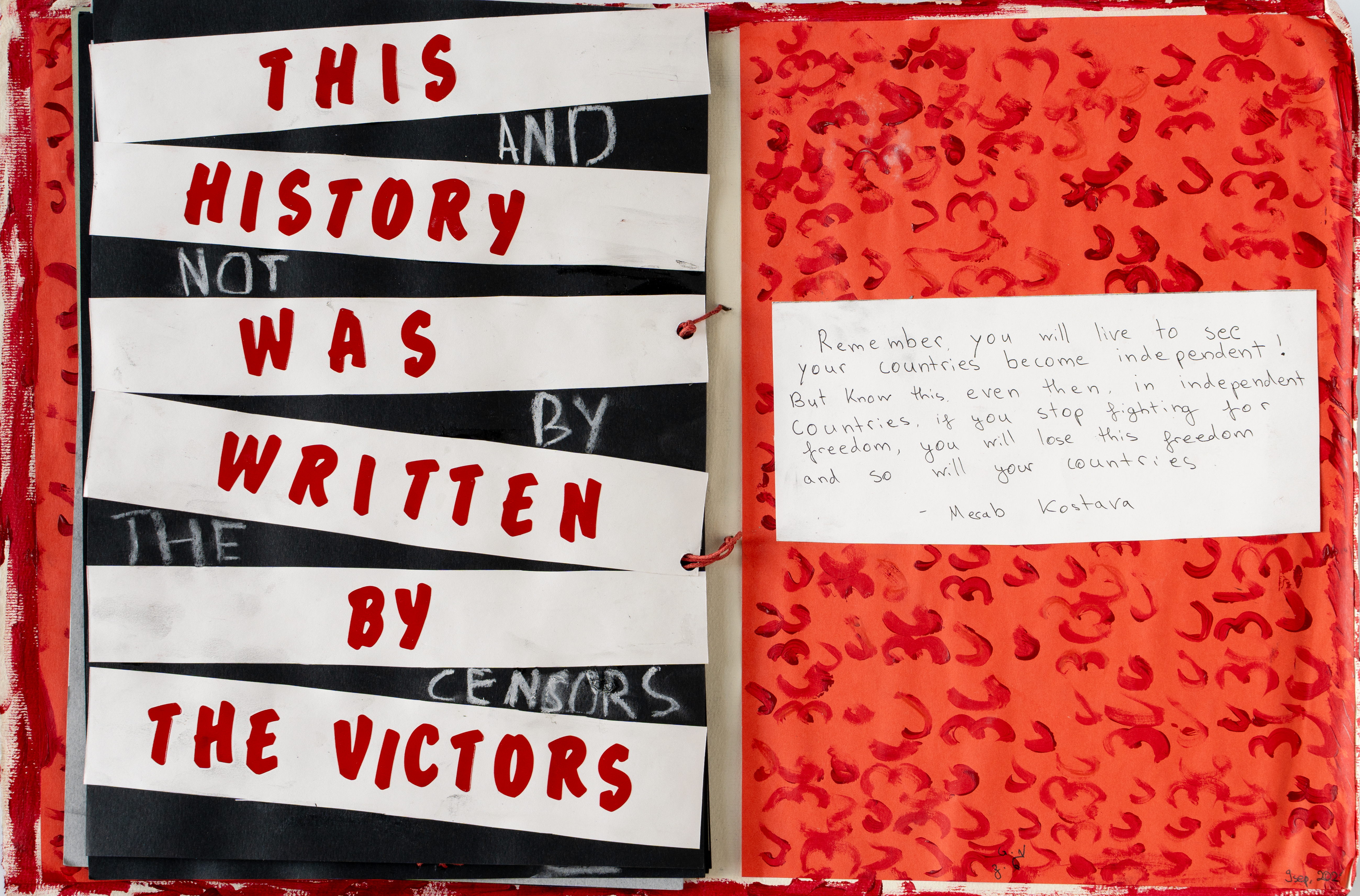 Interior page from zine